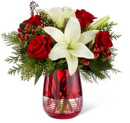 The FTD Festive Holiday Bouquet by Vera Wang from Victor Mathis Florist in Louisville, KY